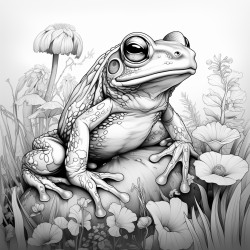 frog saying yall mind if i do some  lollygaggin