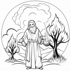 moses and the burning bush