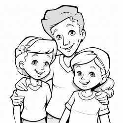 una familia mam pap y dos nias hembras