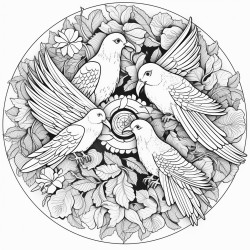 mandala birds