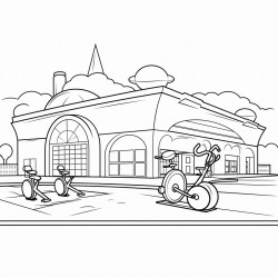 sports center where you train with no people