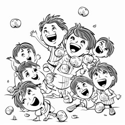 people throwing tomatoes and them splatting