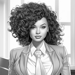 black woman dressed in business suit