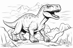 kids coloring book dinosaurs