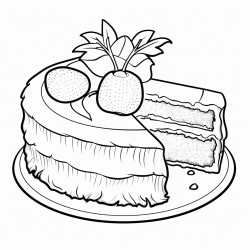 coconut cake decorated with coconut pieces