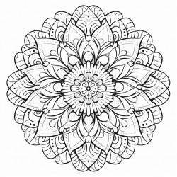 dot outline mandala