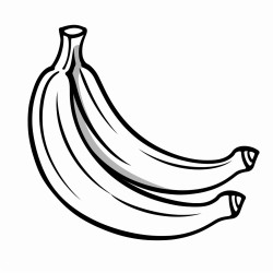 1 banana clipart