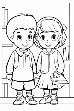les enfants rentrent au collge