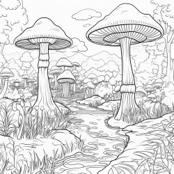 fantasy forest with a clearing