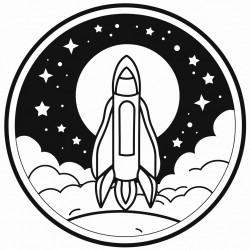 rocket on moon