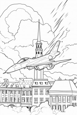 german fighter plane crashes over hamburg
