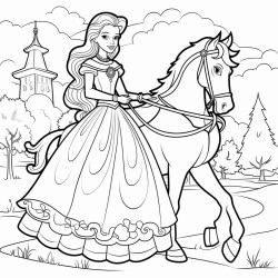a princess and her horse ready for a royal parade