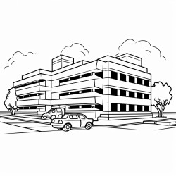 medical building parking lot