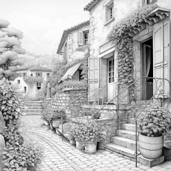 coloring by number provence france
