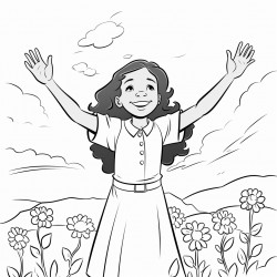 she opens her arms to the poor and extends her hands to the needy proverbs 3120 add flowers around the words