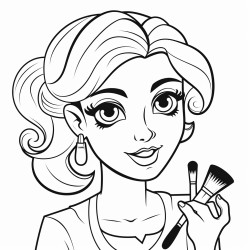 makeup on a girl