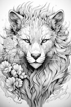 color by number animal make sure there is a color palette