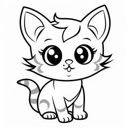 cute cat lineout