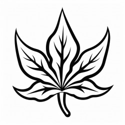 flaming weed leaf