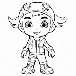 un coloriage avec un code couleur avec le mot mikail