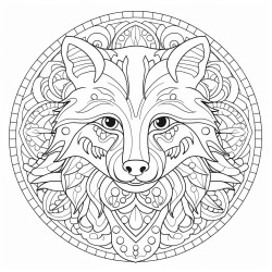animal with mandala