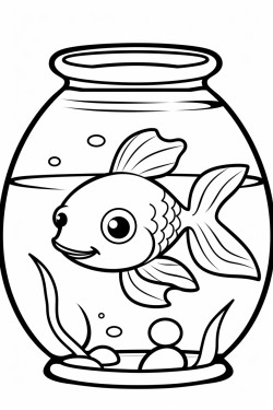 goldfish in an aquarium