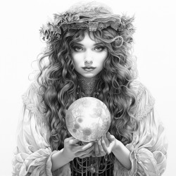 gypsy palm reading crystal ball