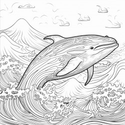 whale in ocean