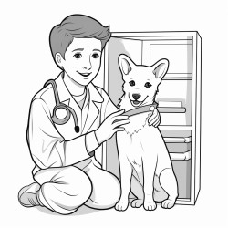 vet tech coloring book