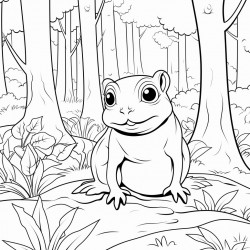 xerus in the forest