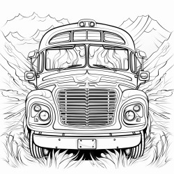 school bus front