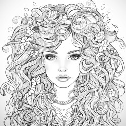coloring pages printable fro adults girls