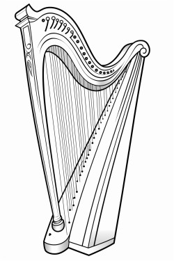 only the musical instrument the harp