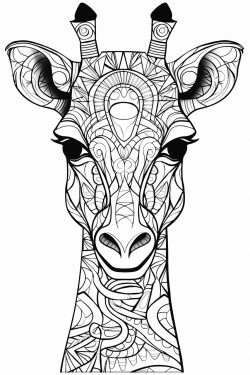 giraffe mandala