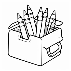 a box of crayons