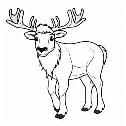 a cute icelandic elk