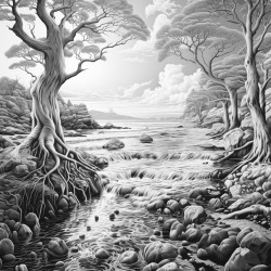 zitronenbaum am meer