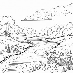riverbank in summer