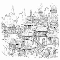 a fire kingdoms village