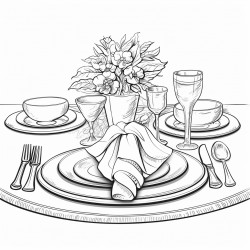formal table setting