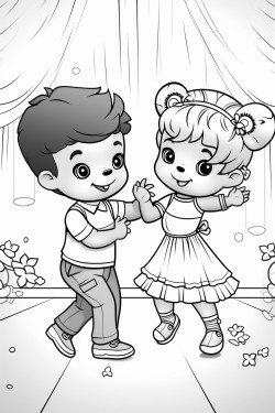 kids dancing with their teddy bears