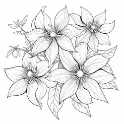 clematis flowers