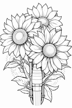 space shuttle sunflowers