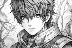 male anime character