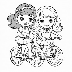 2 people girl bestfriends cycling