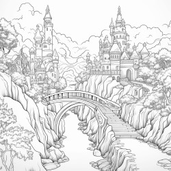 fantasy landscape simple but for an adult