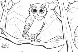 barking owl in forest