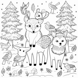 whimsical winter wonderland animals