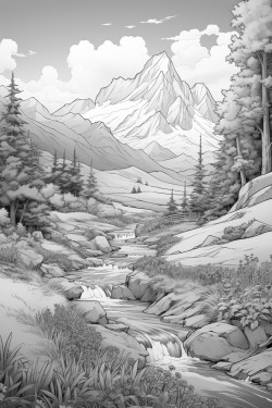 i want to color mountains