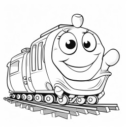 catepillar on the trains